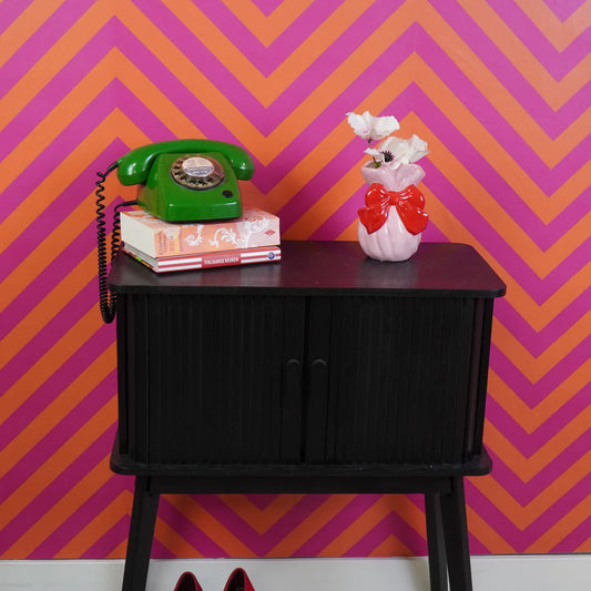 Vase NOEUD - rose & rouge