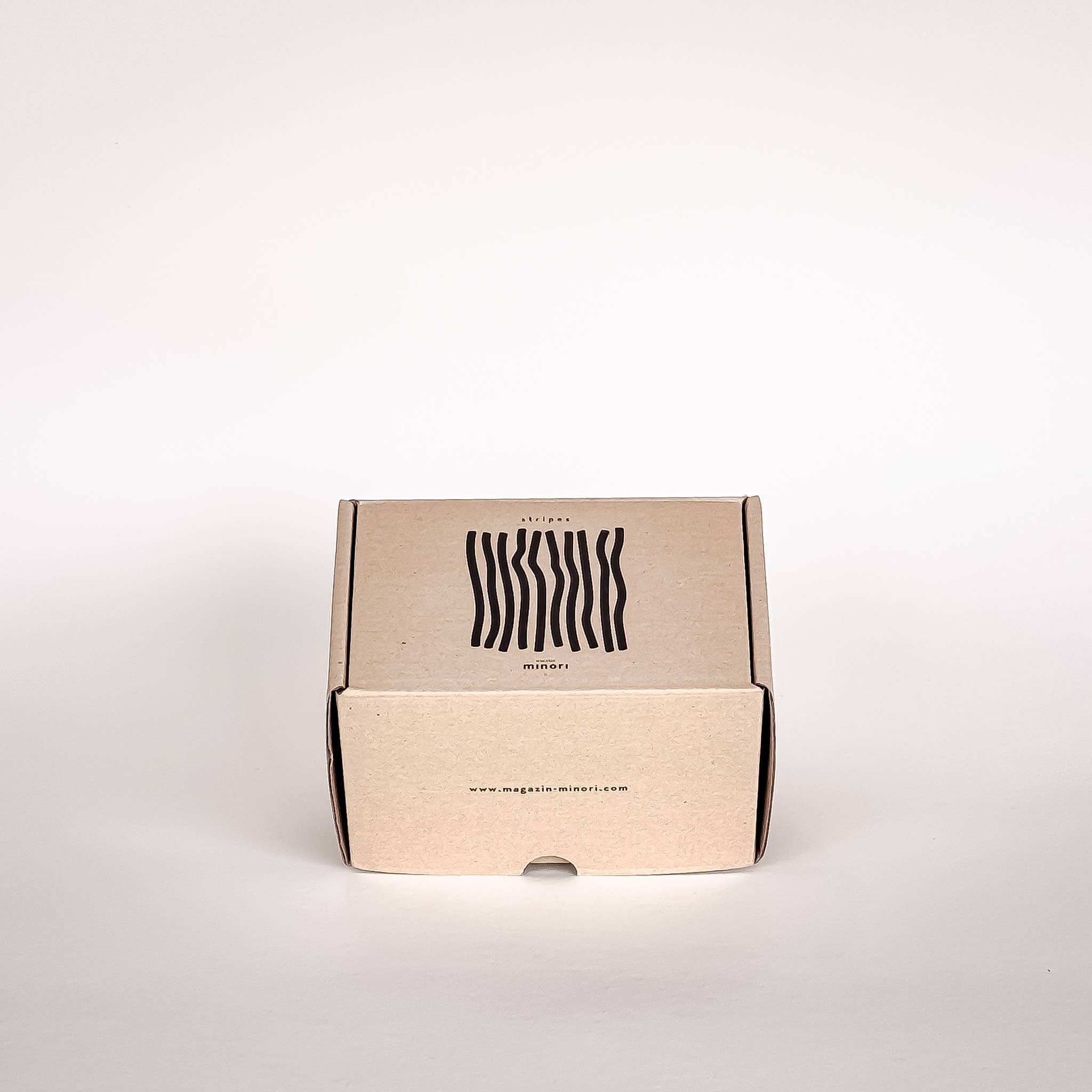 Set de 2 tasses espresso avec soucoupes – STRIPES cotto orange