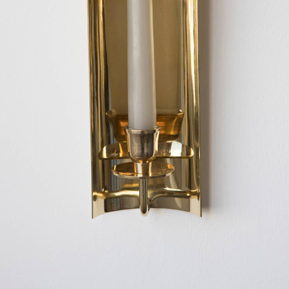 Applique à bougie en laiton