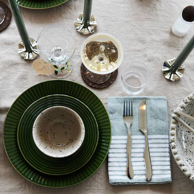 Lot de 2 bougeoirs SIGNE - laiton nickelé