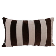 Coussin PATHI marron et beige 40×60 cm – rayures design scandinave Sagaform AB