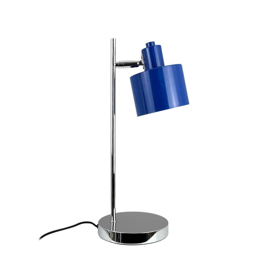 Lampe à poser OCEAN bleu & chrome