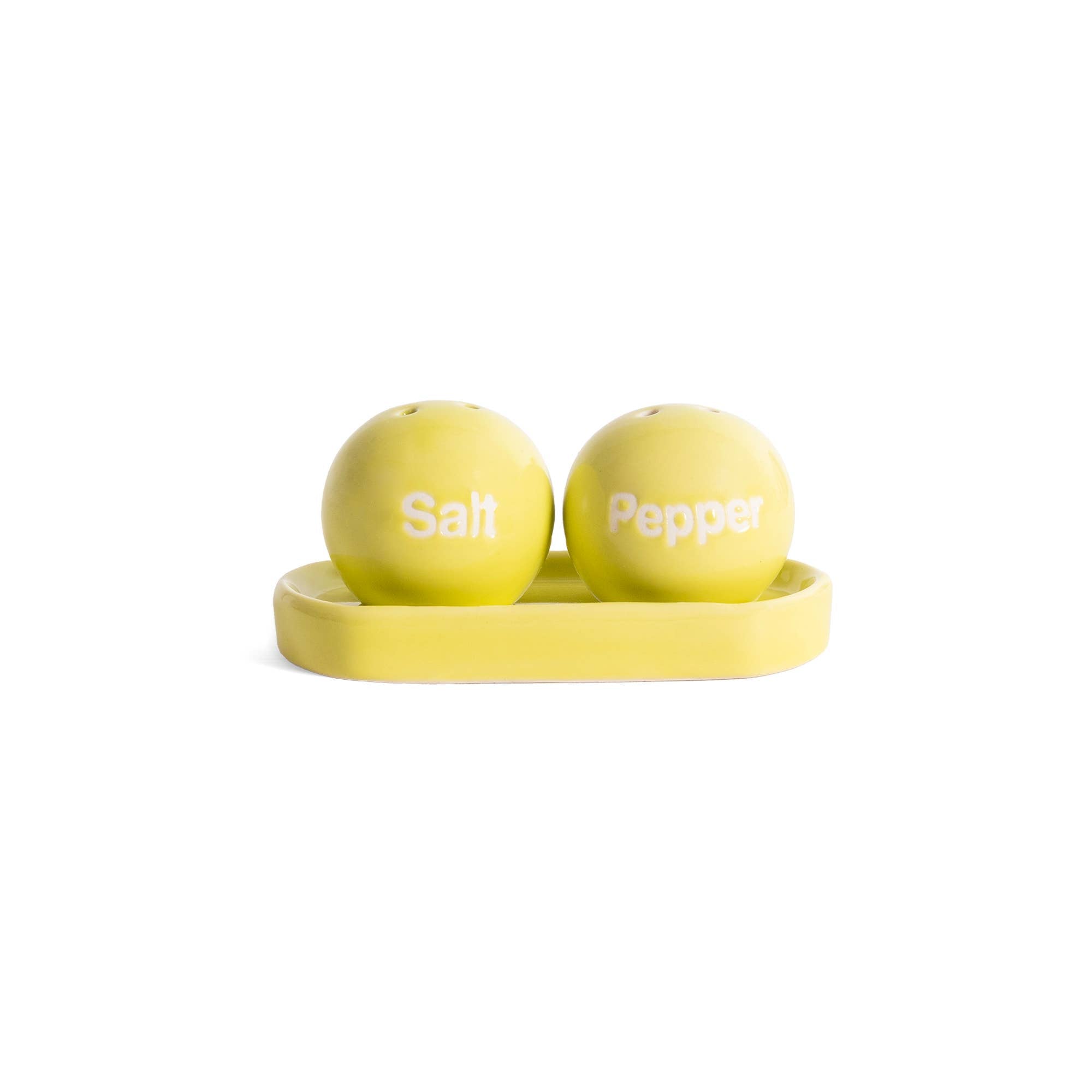 Salière & poivrière Ping-Pong - vert citron