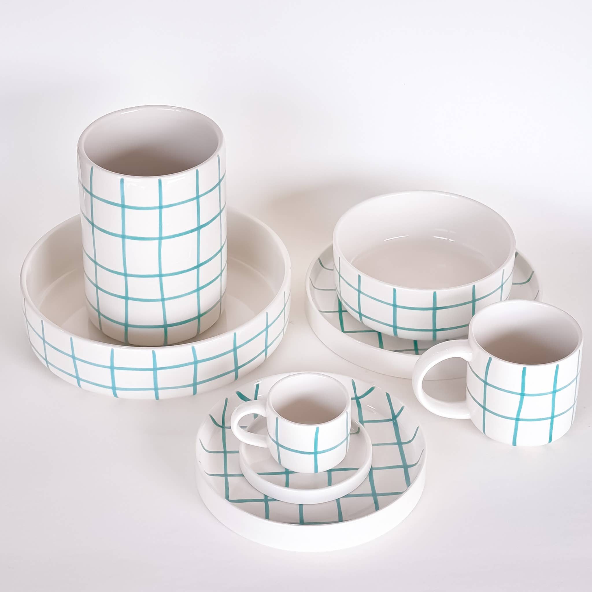 Mug GRID - amalfi menthe