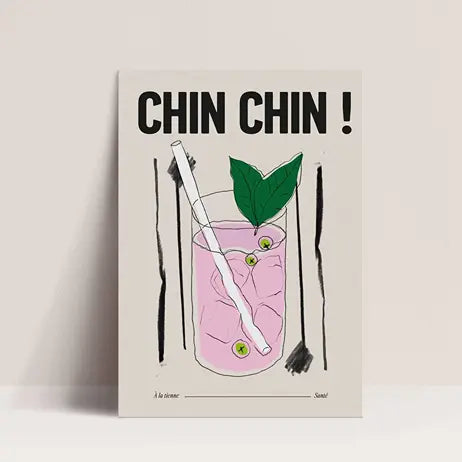 Affiche Chin Chin ! 30 × 40 cm
