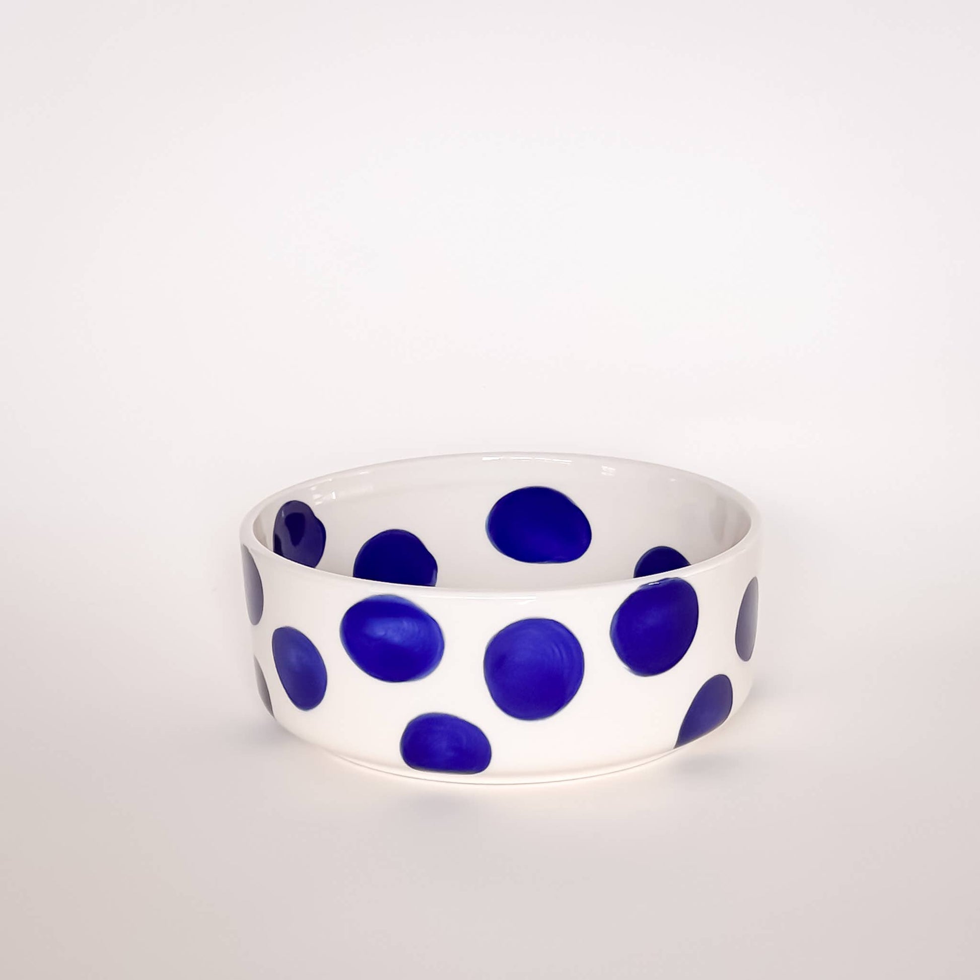 bol dots bleu magasin minori ceramique pois peint main