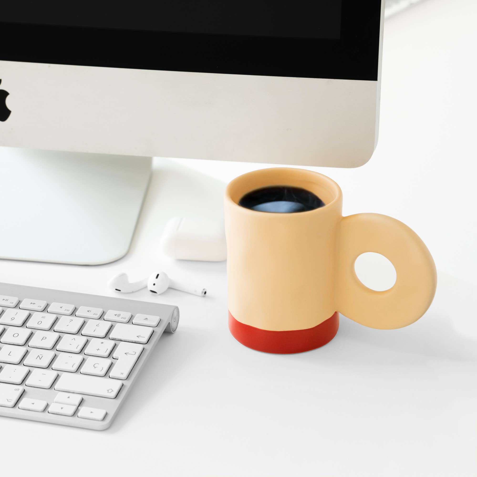 Mug en céramique - beige