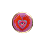 Coupelle décorative HOLY HEART en verre rose – Love Plates