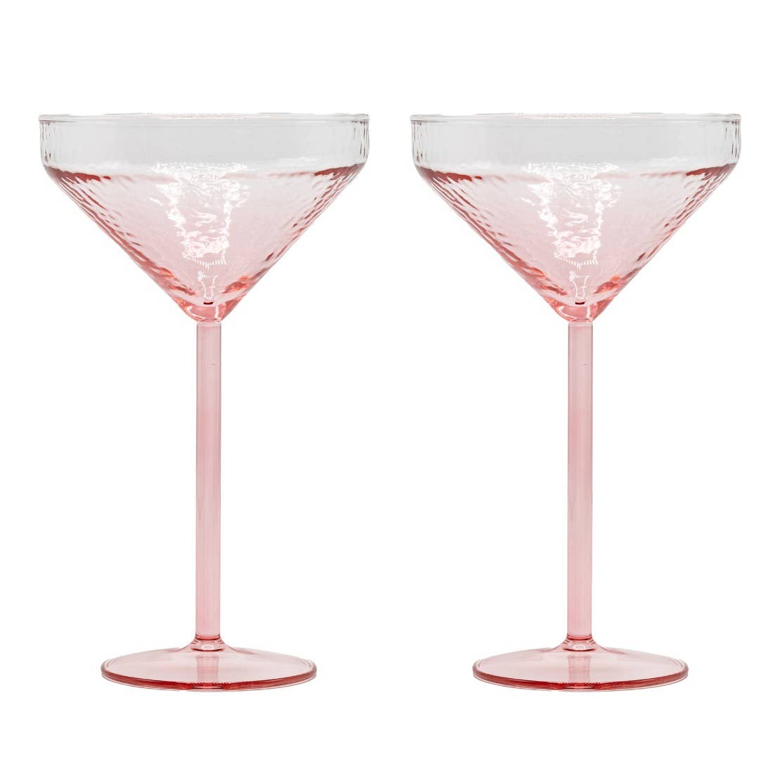 Lot de 2 verres à cocktail CLAUDE - rose