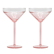 Lot de 2 verres à cocktail CLAUDE - rose
