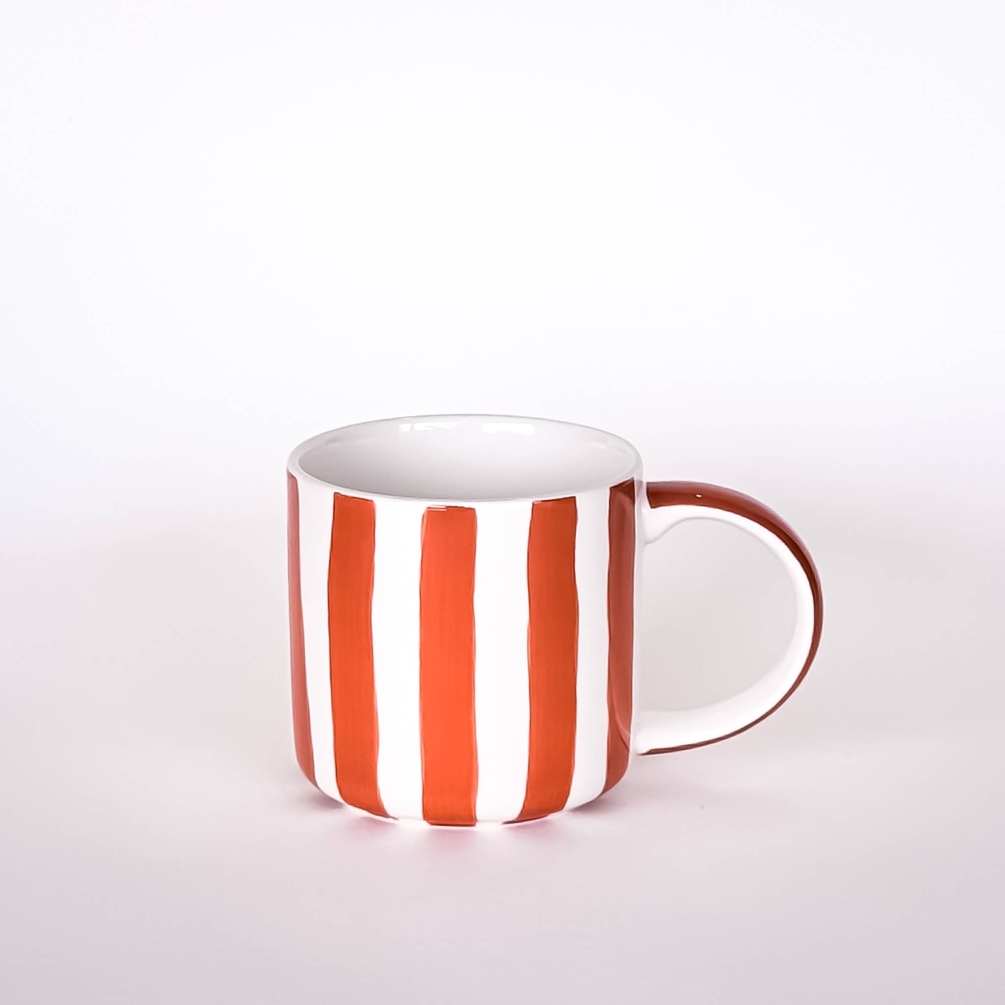 Mug STRIPES - cotto orange