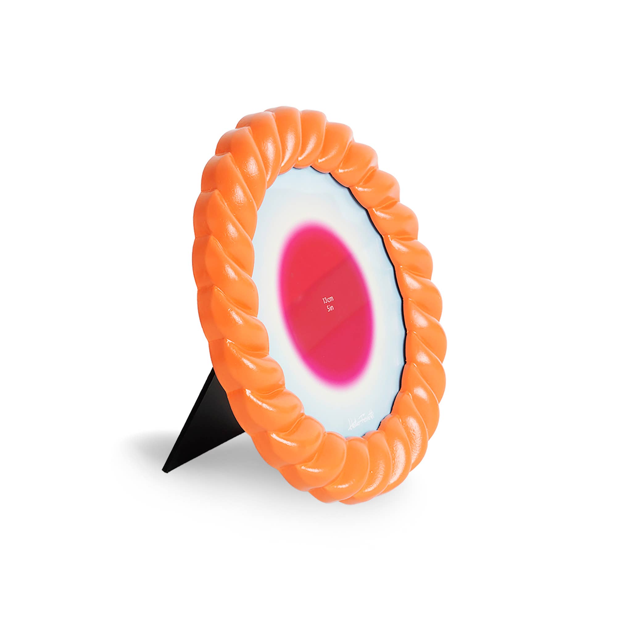 Cadre photo rond - orange