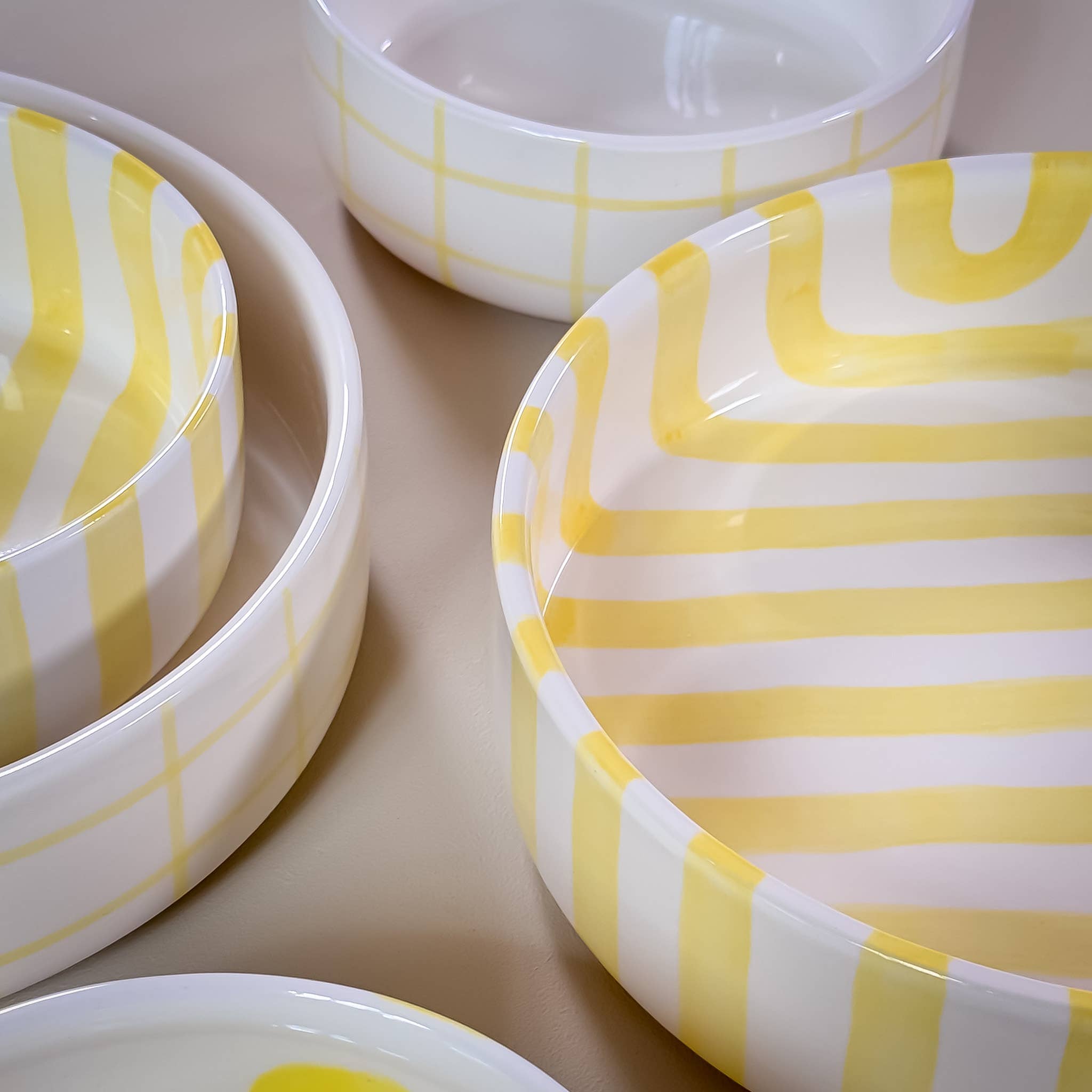 Grande bol STRIPES - spiaggia jaune
