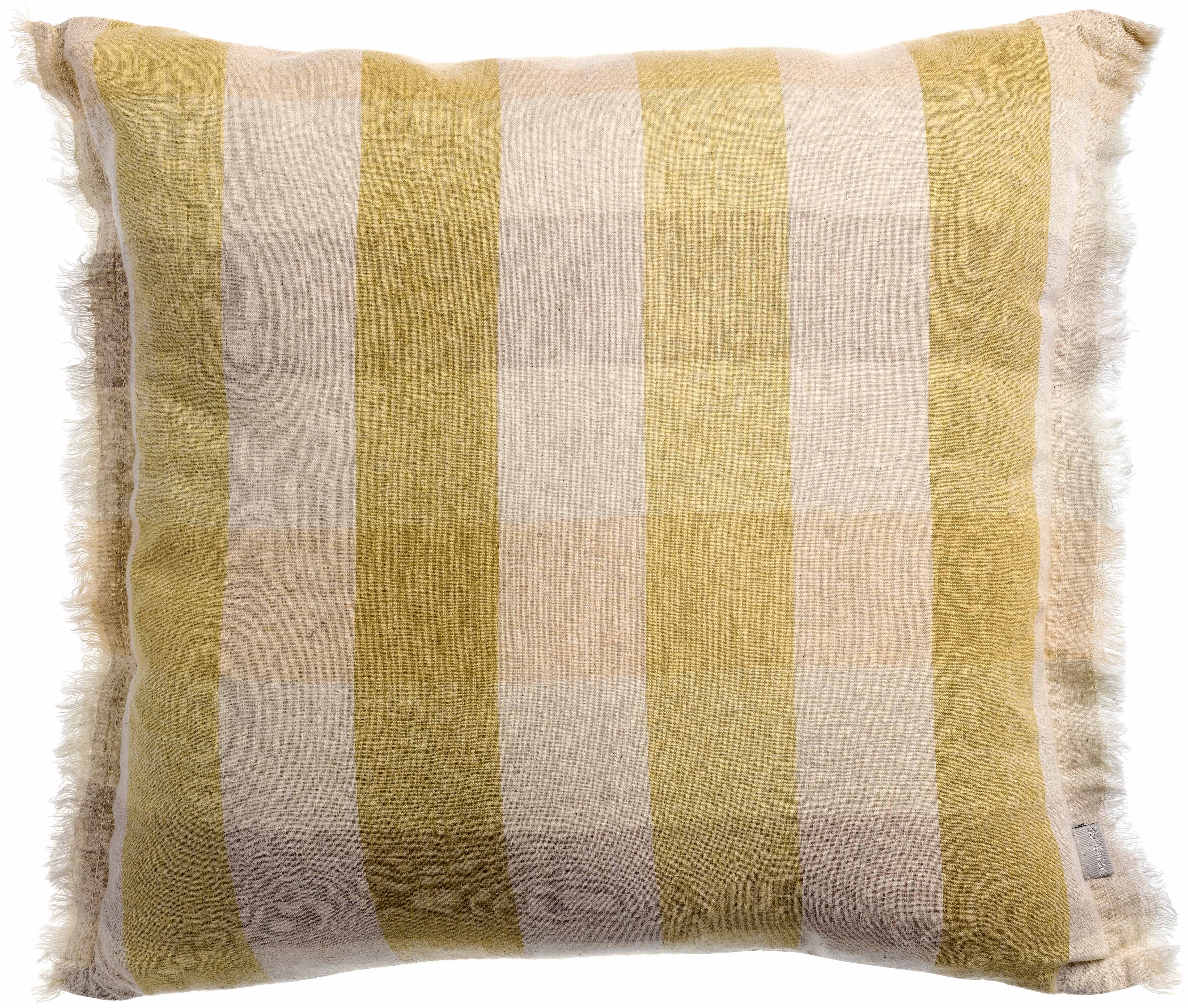 Coussin à carreaux KATE - bronze