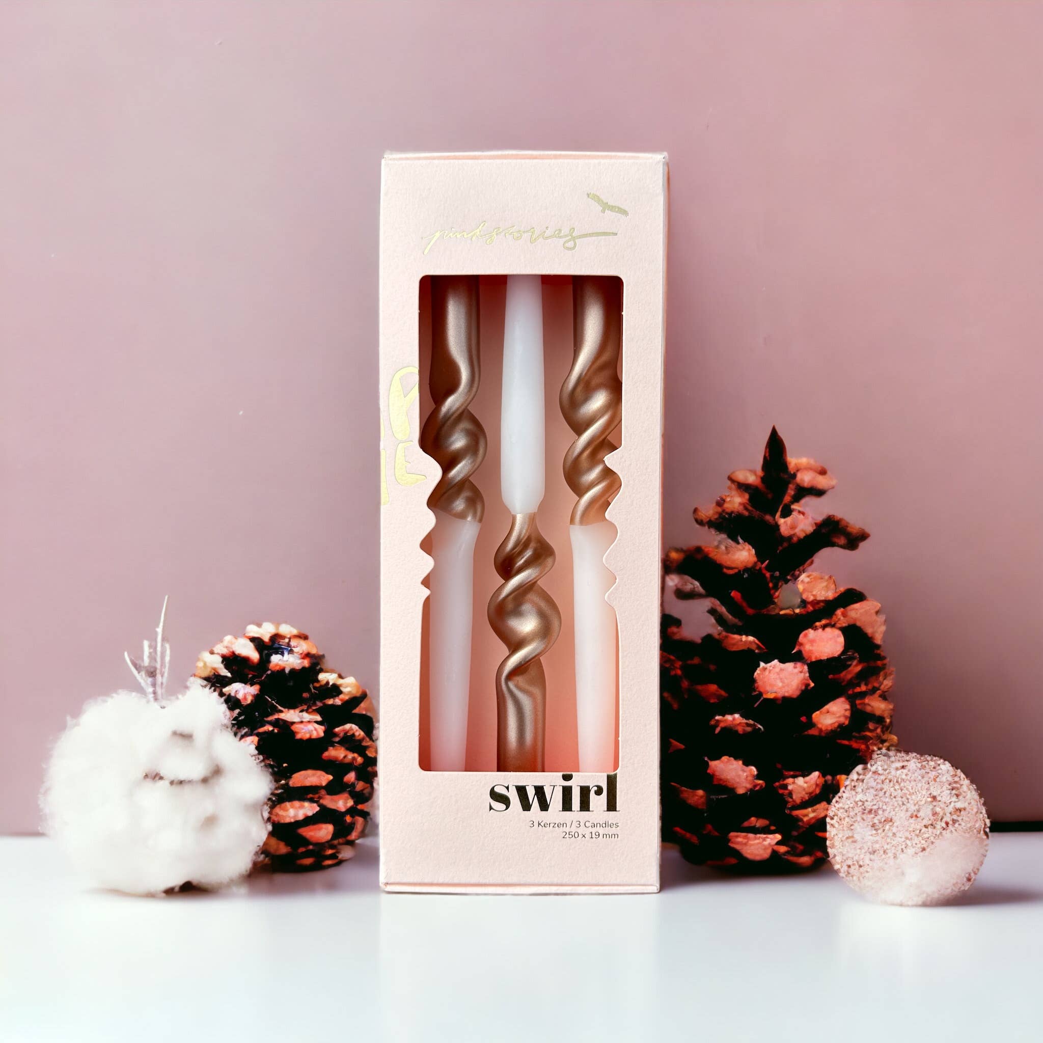 Bougies PANTOUFLES de BALLET - Lot de 3