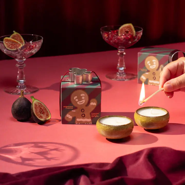 Coffret bougies chauffe-plat Pain d'épices (Boîte de 2) - pain d'épices