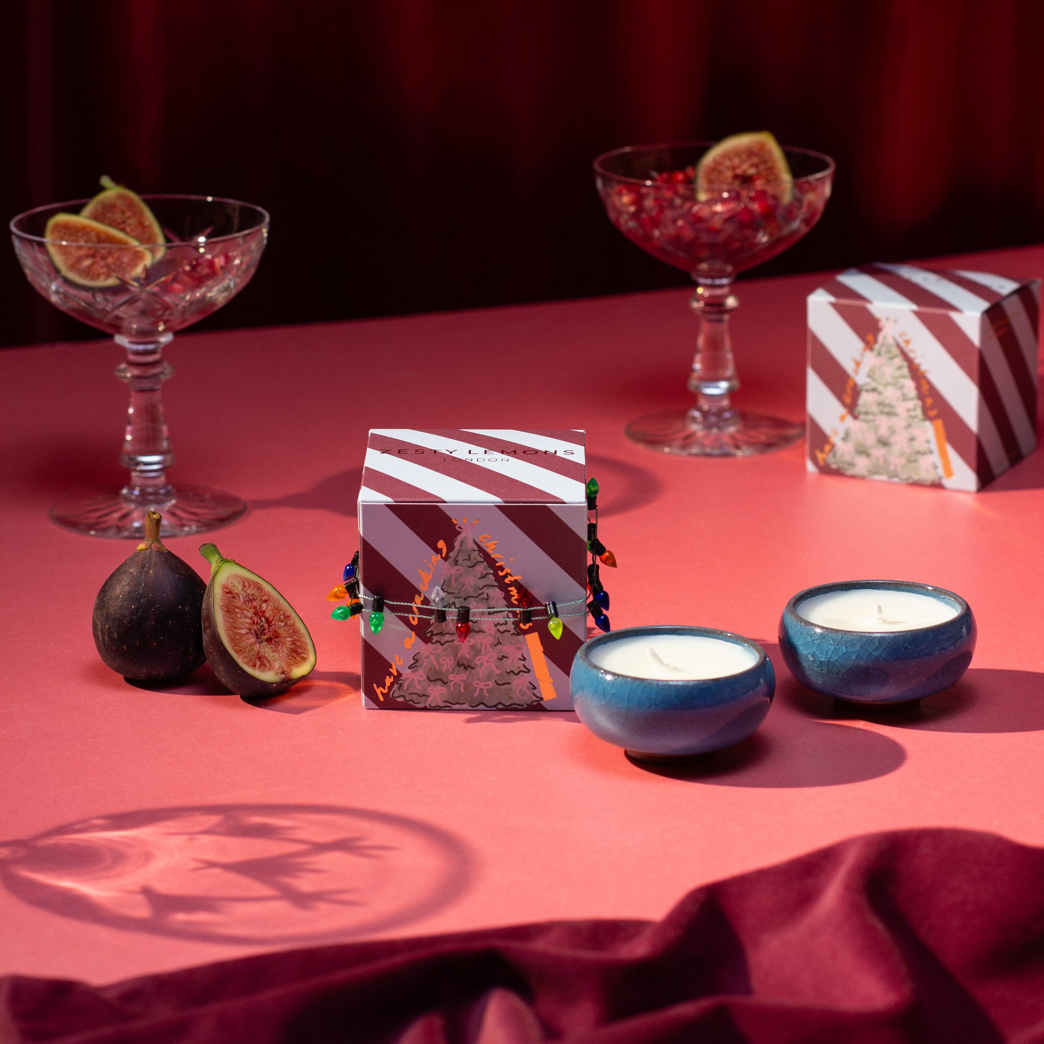 Coffret bougies chauffe-plat Cracking Christmas (Boîte de 2) - coin du feu