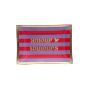 Coupelle décorative AMOUR TOUJOURS en verre rayé – Love Plates