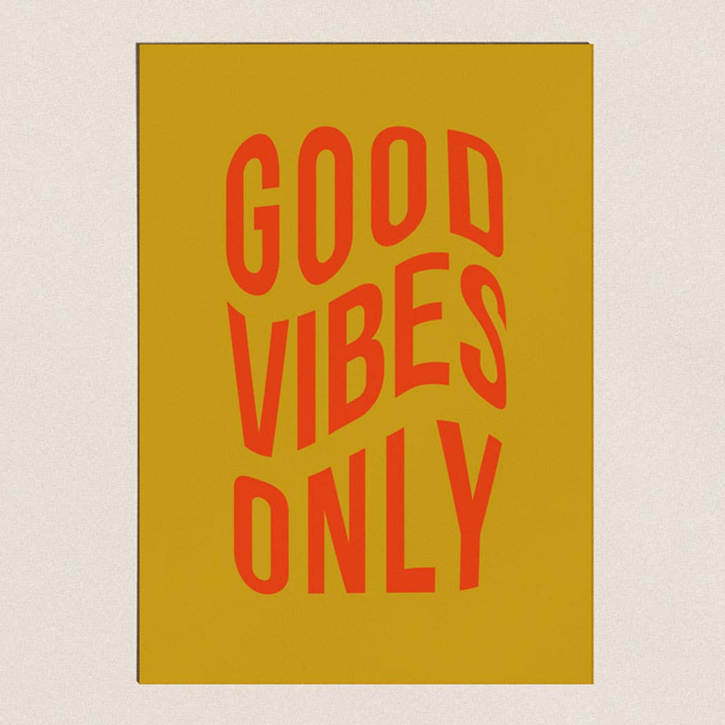 Affiche - Good Vibes Only Vintage