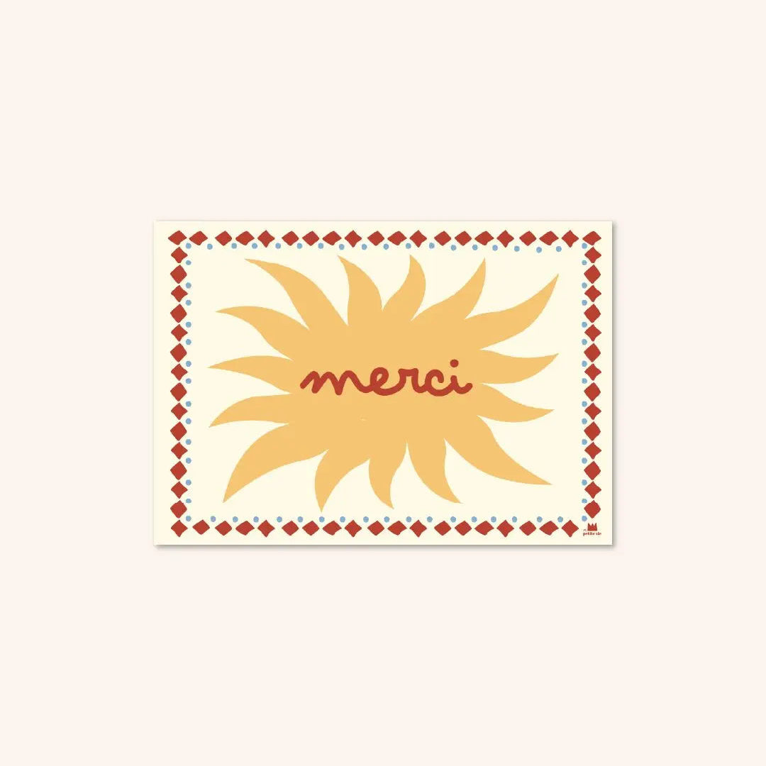 Mini carte - Merci soleil