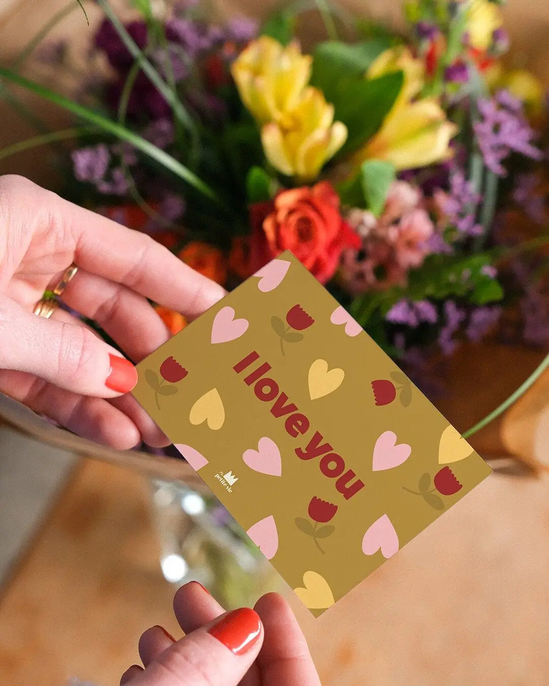 Mini carte - I love you