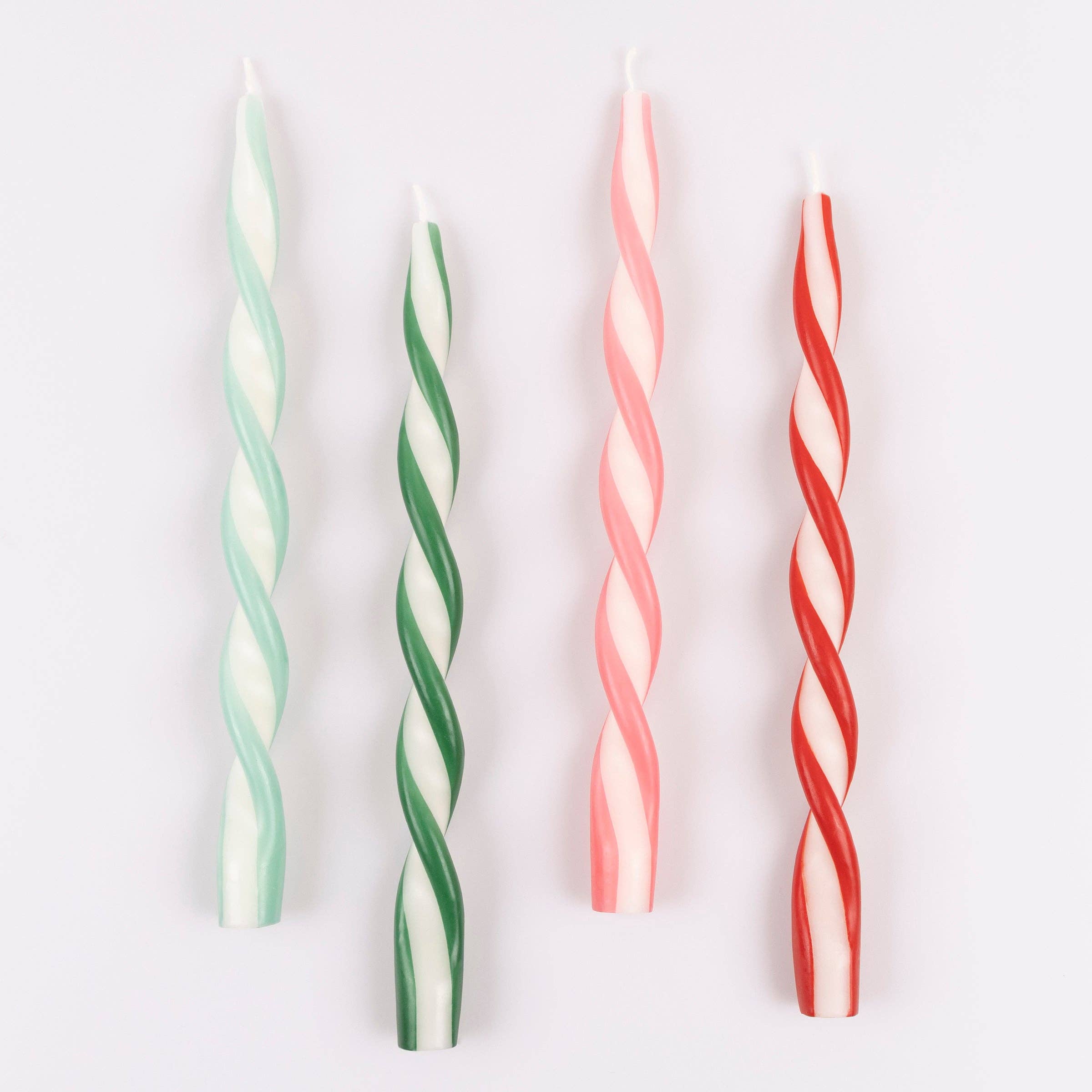 Coffret de 4 bougies torsadées