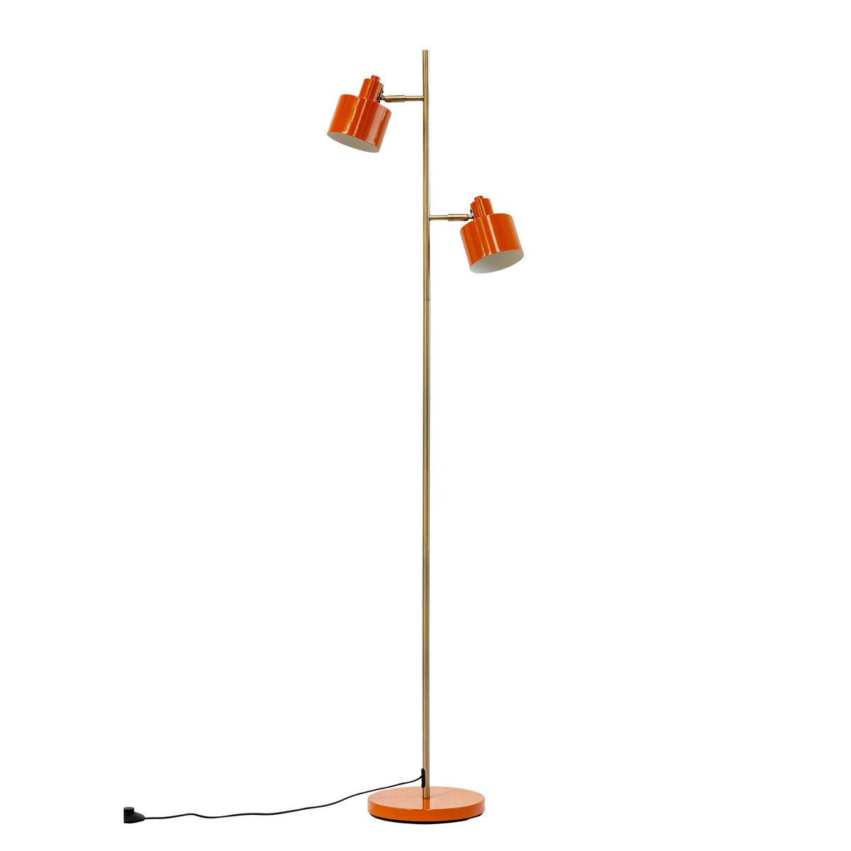Lampadaire OCEAN orange & laiton