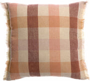 Coussin à carreaux KATE - terracotta