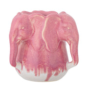 Vase Pontus rose éléphants