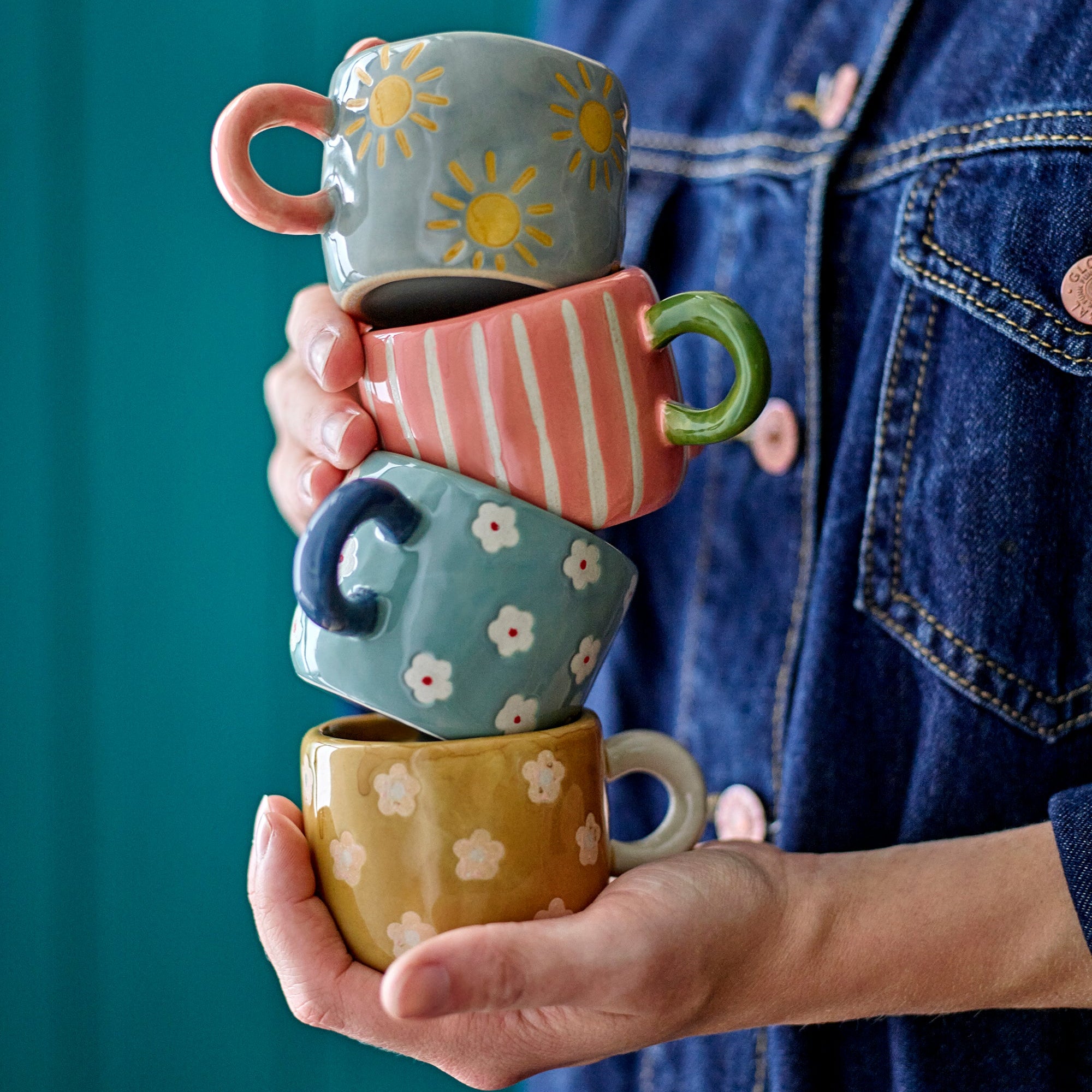 Tasse NINI - rose à rayures