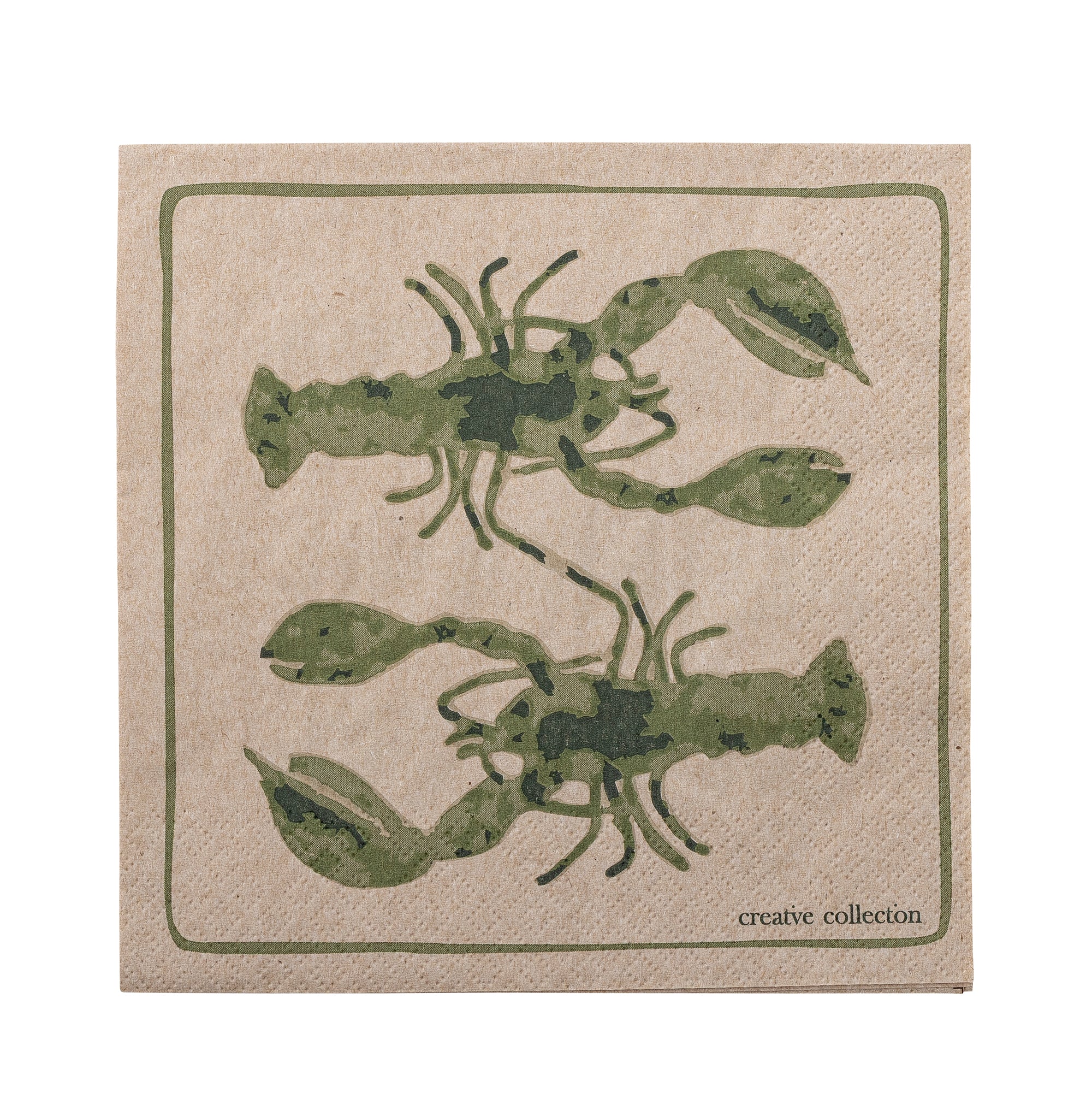 Serviettes en papier Hadden – Poissons & crustacés (Lot de 20)