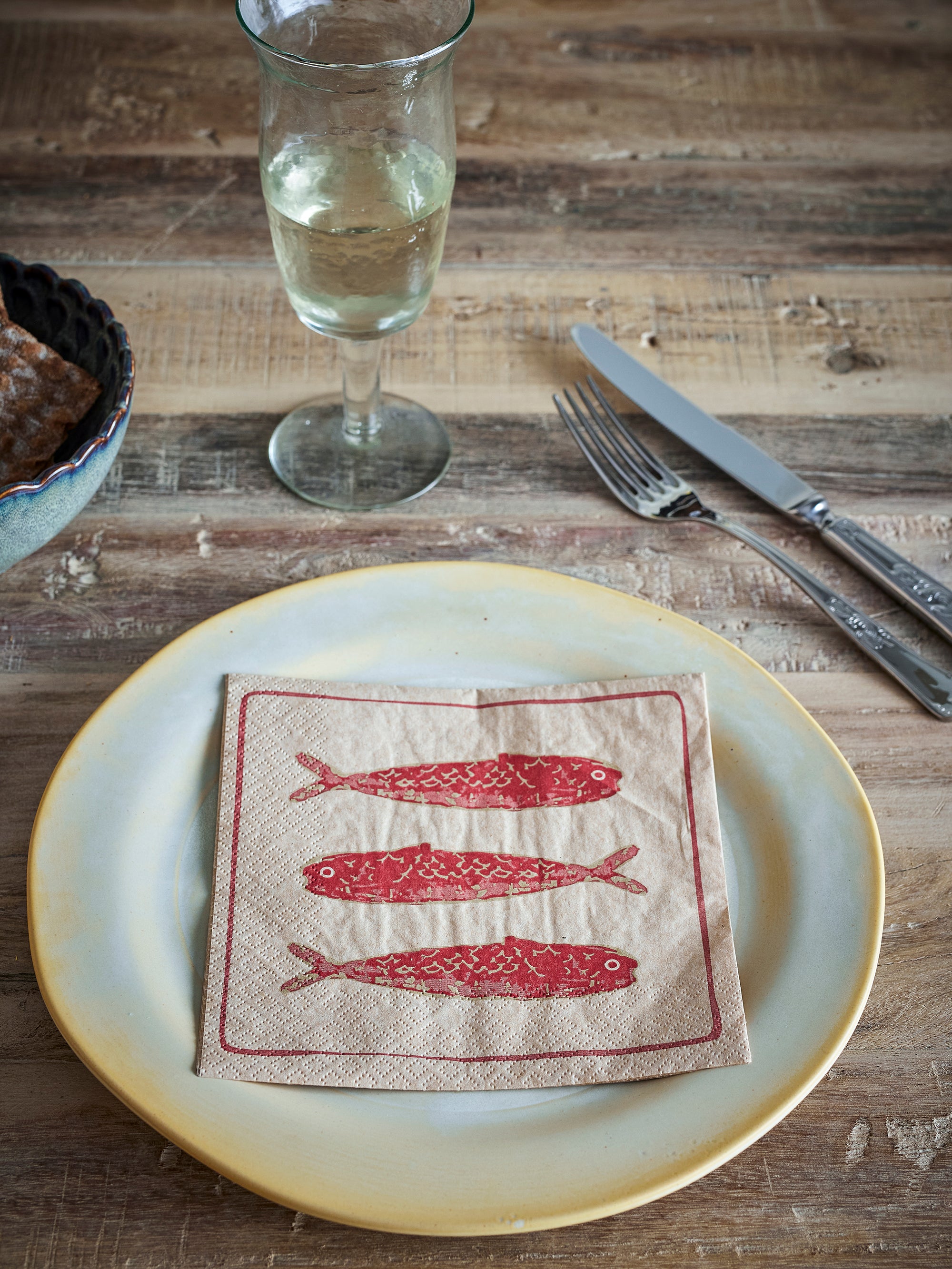 Serviettes en papier Hadden – Poissons & crustacés (Lot de 20)