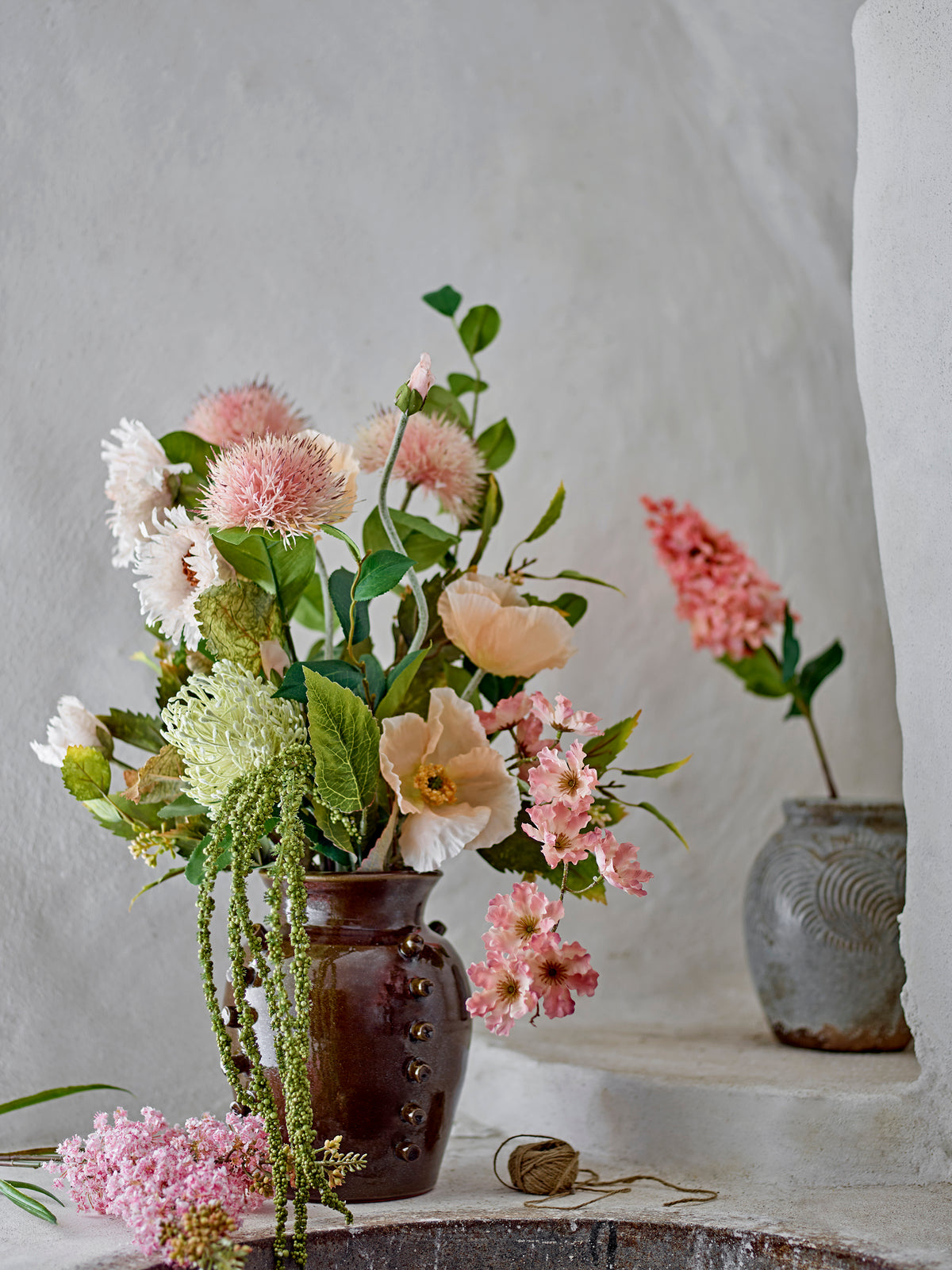 Tige décorative CHRYSANTEMUM rose pompon