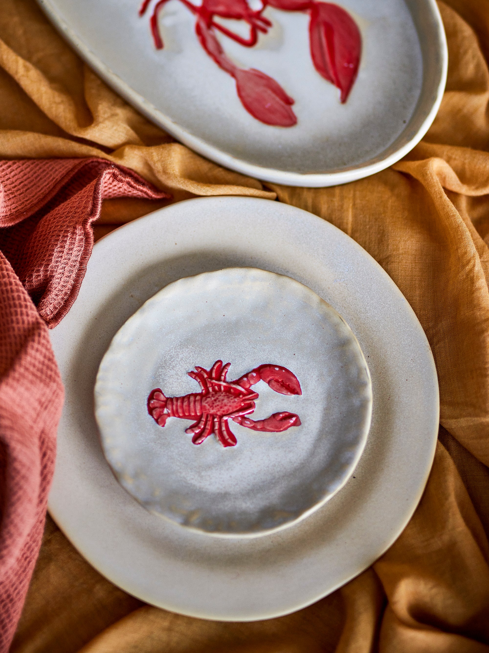 Assiettes HADDEN homard (lot de 4)