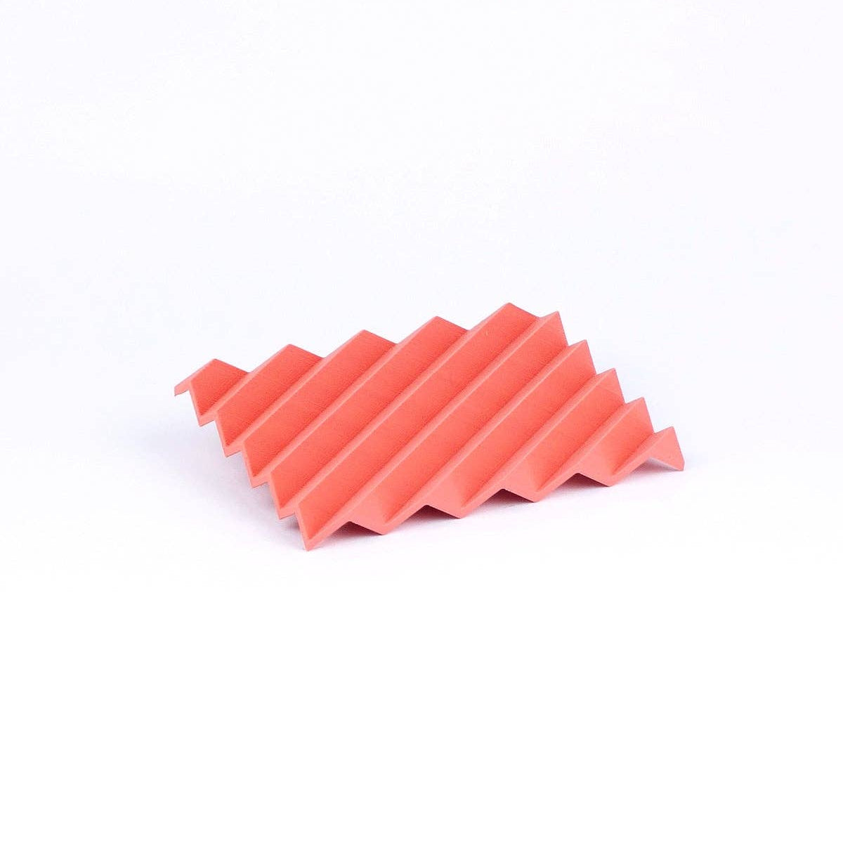 Porte-savon en plastique recyclé – Rouge Corail Cascade