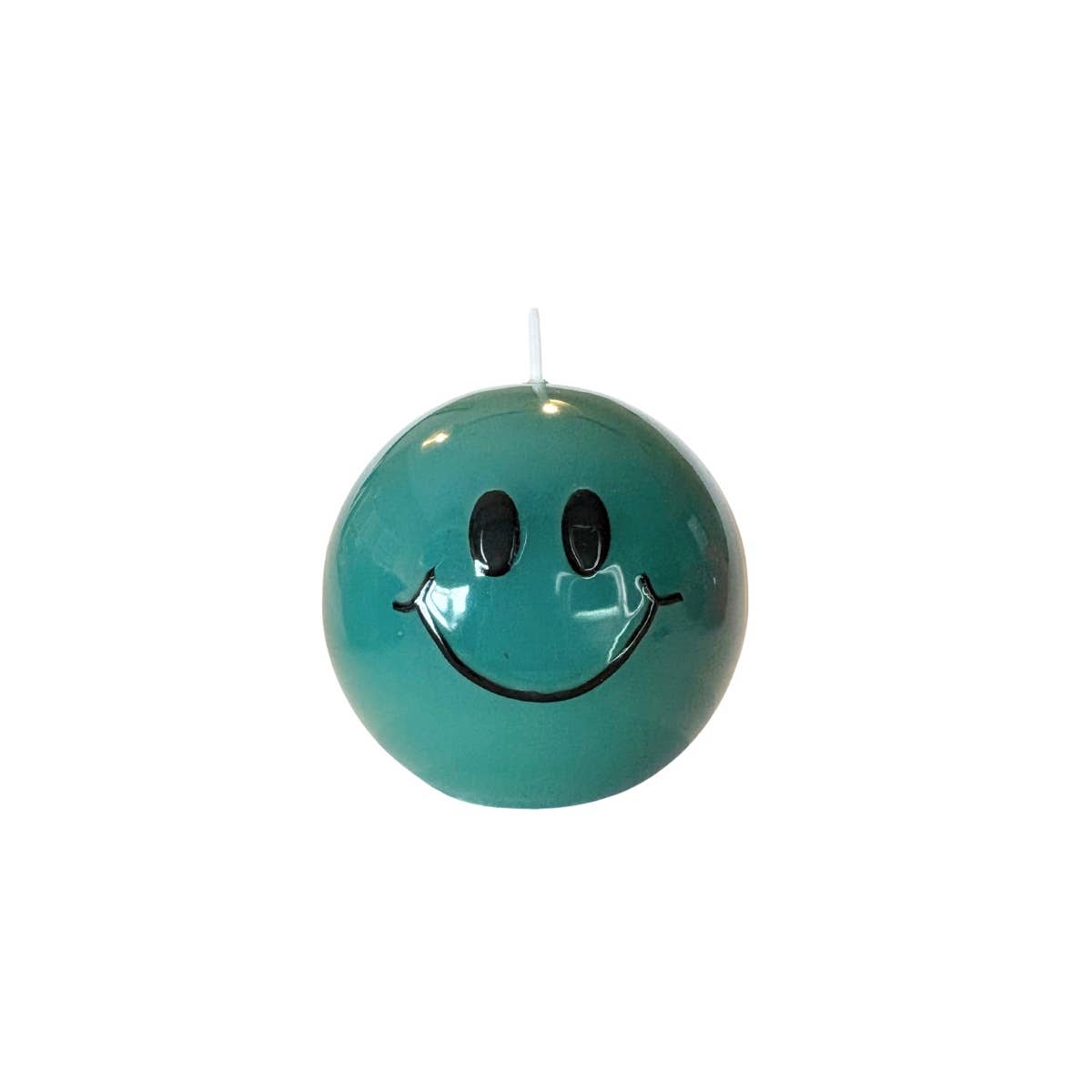 Bougie Smiley – turquoise