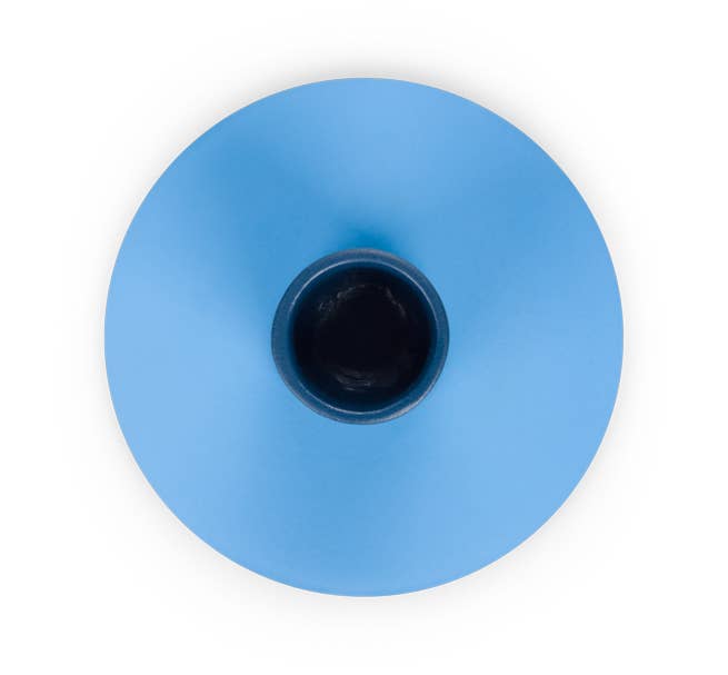 Bougeoir métal - nankin et bleu nuit