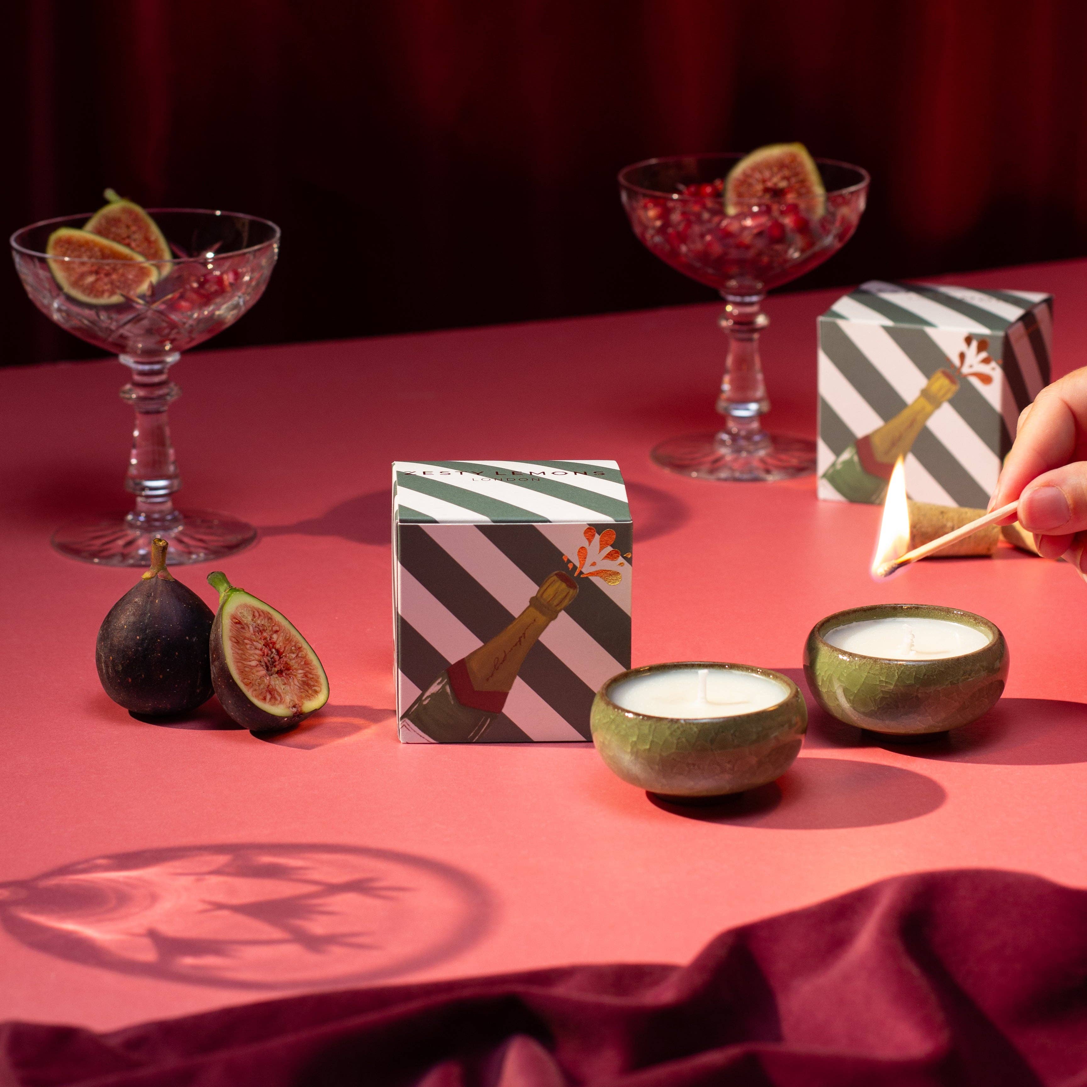 Coffret bougies chauffe-plat CELEBRATE (Boîte de 2) - Bulles Rosées & Pomélo