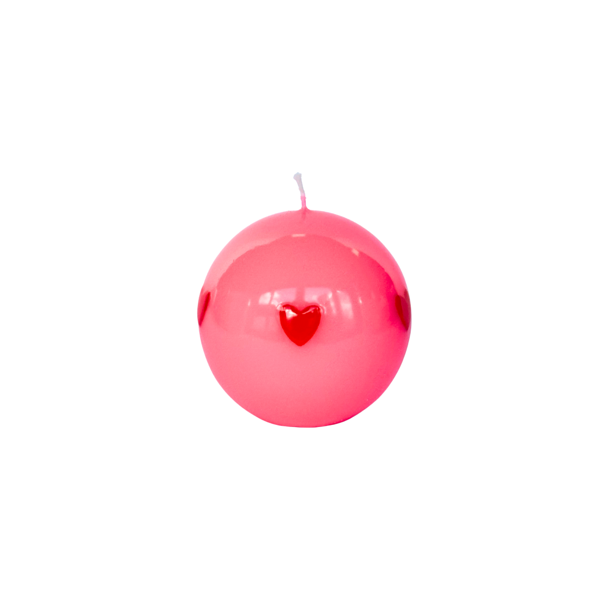 Bougie Coeurs - rose