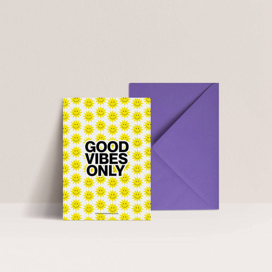 Carte - GOOD VIBES ONLY (soleil)