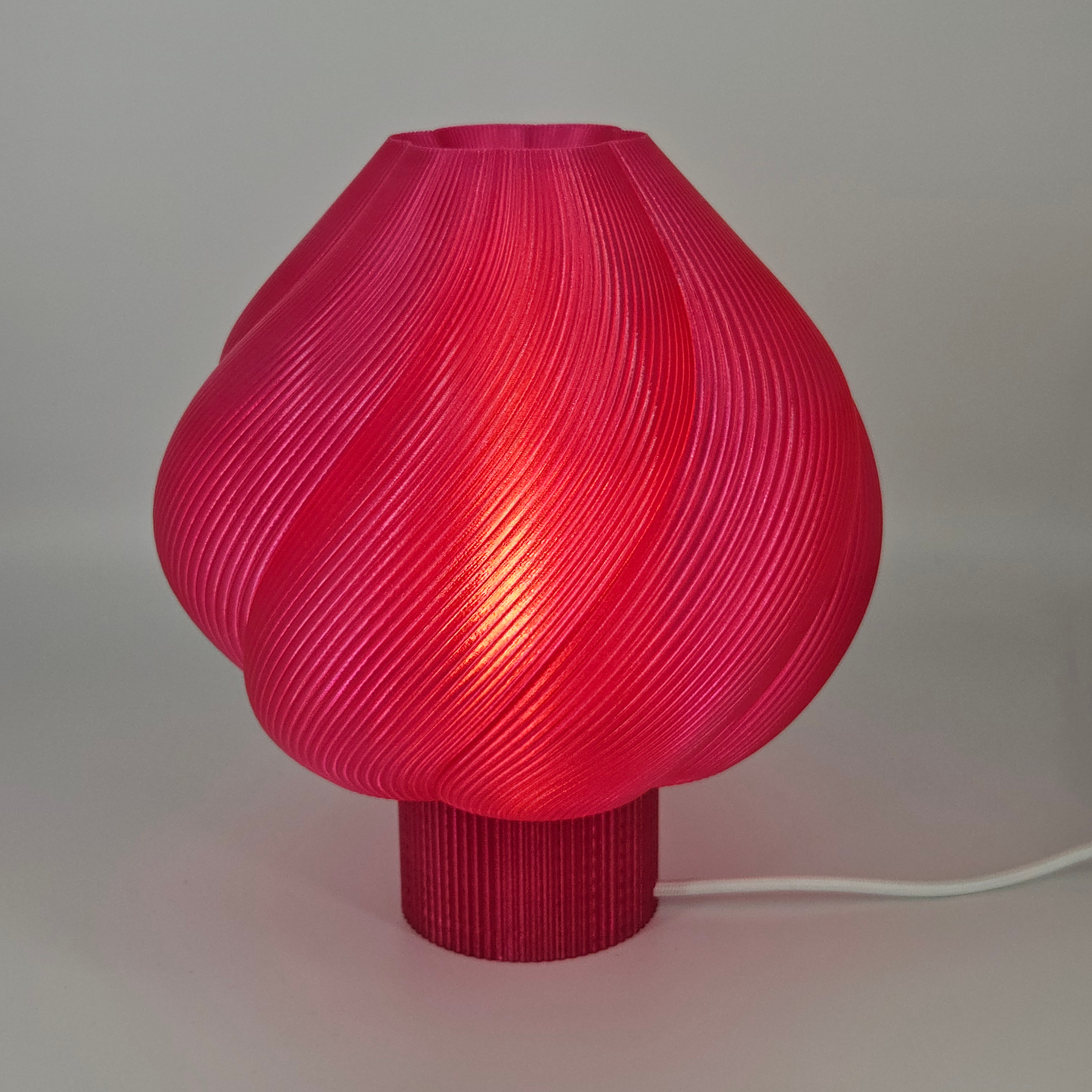 Lampe SHELL - rouge framboise