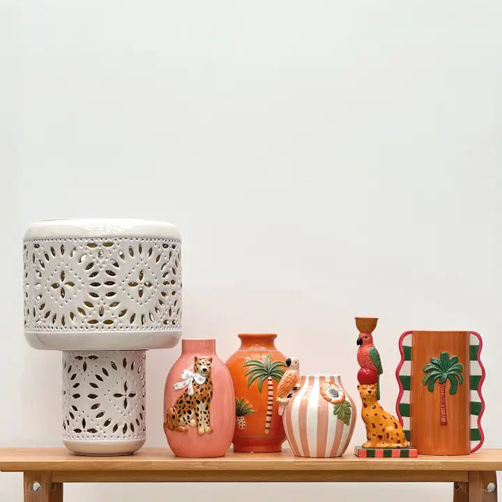 Vase LEOPARD orange