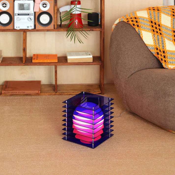 Lampe LOP - Big Square - bleu