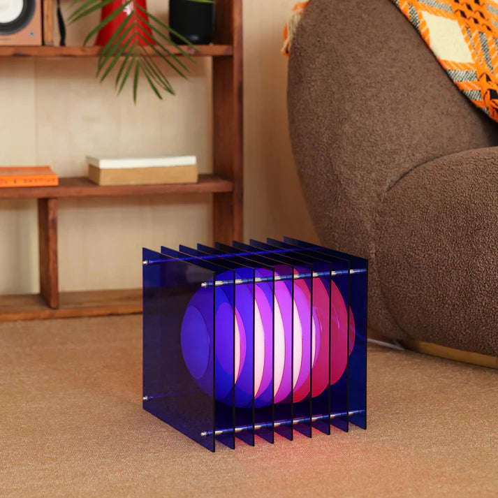 Lampe LOP - Big Square - bleu