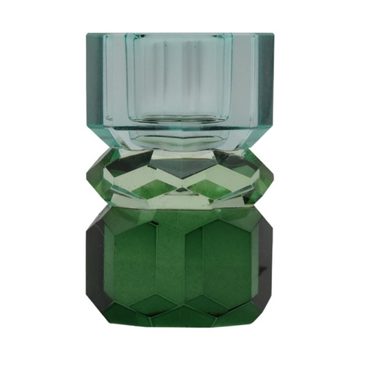 Bougeoir CRISTAL - vert