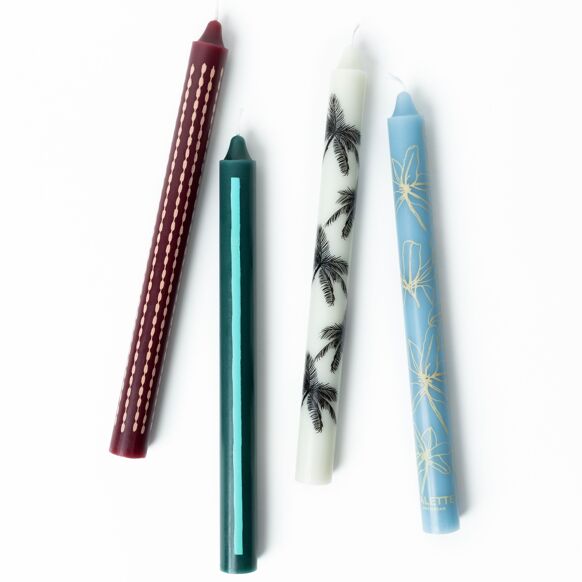 Lot de 4 bougies design, SUNSET CABANA | PALETTE AMSTERDAM