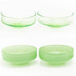Lot de 4 bols CLAUDE - vert clair / vert opaque
