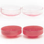 Lot de 4 bols CLAUDE - rose / rose opaque