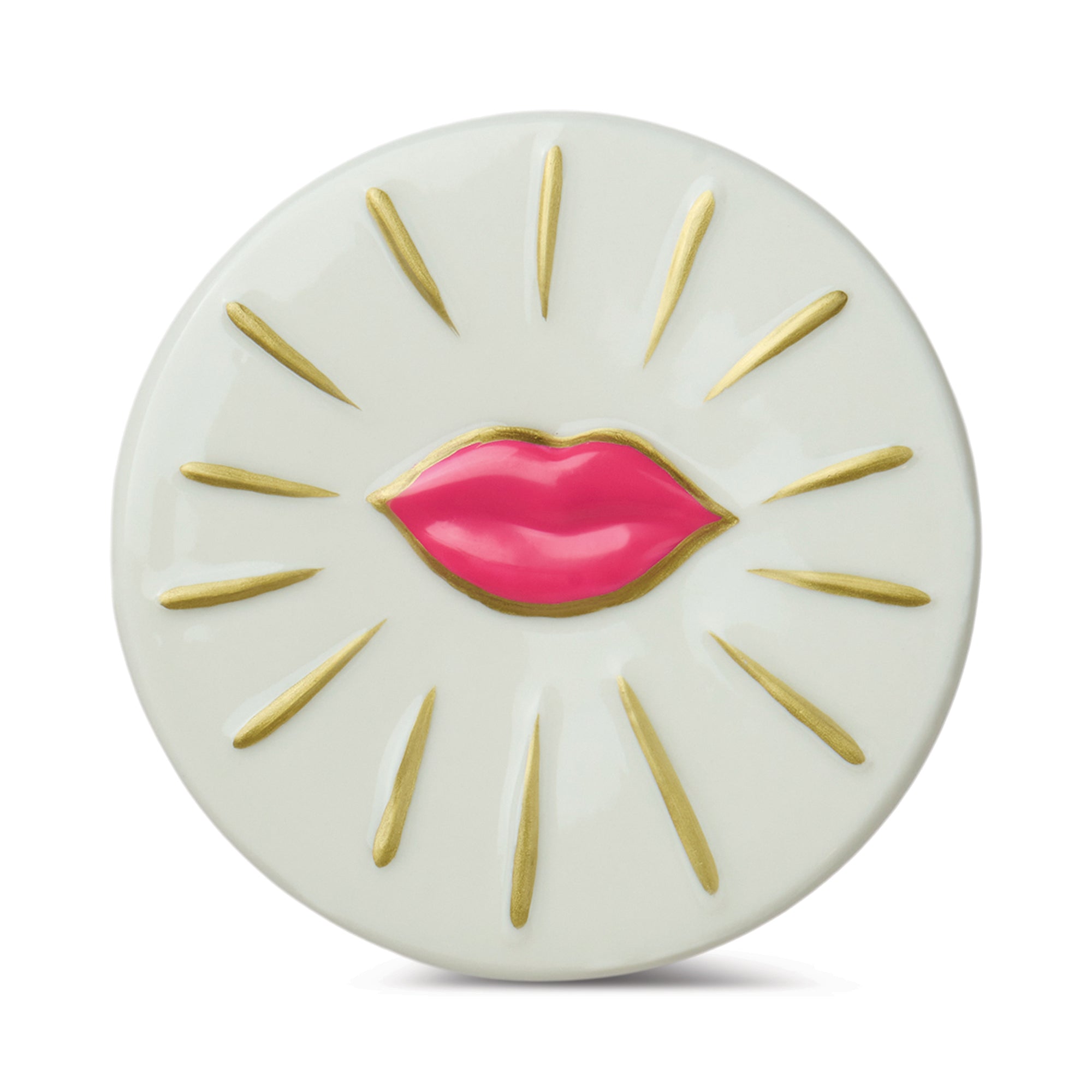 Bougie CHARMED - verre rose / LEVRES