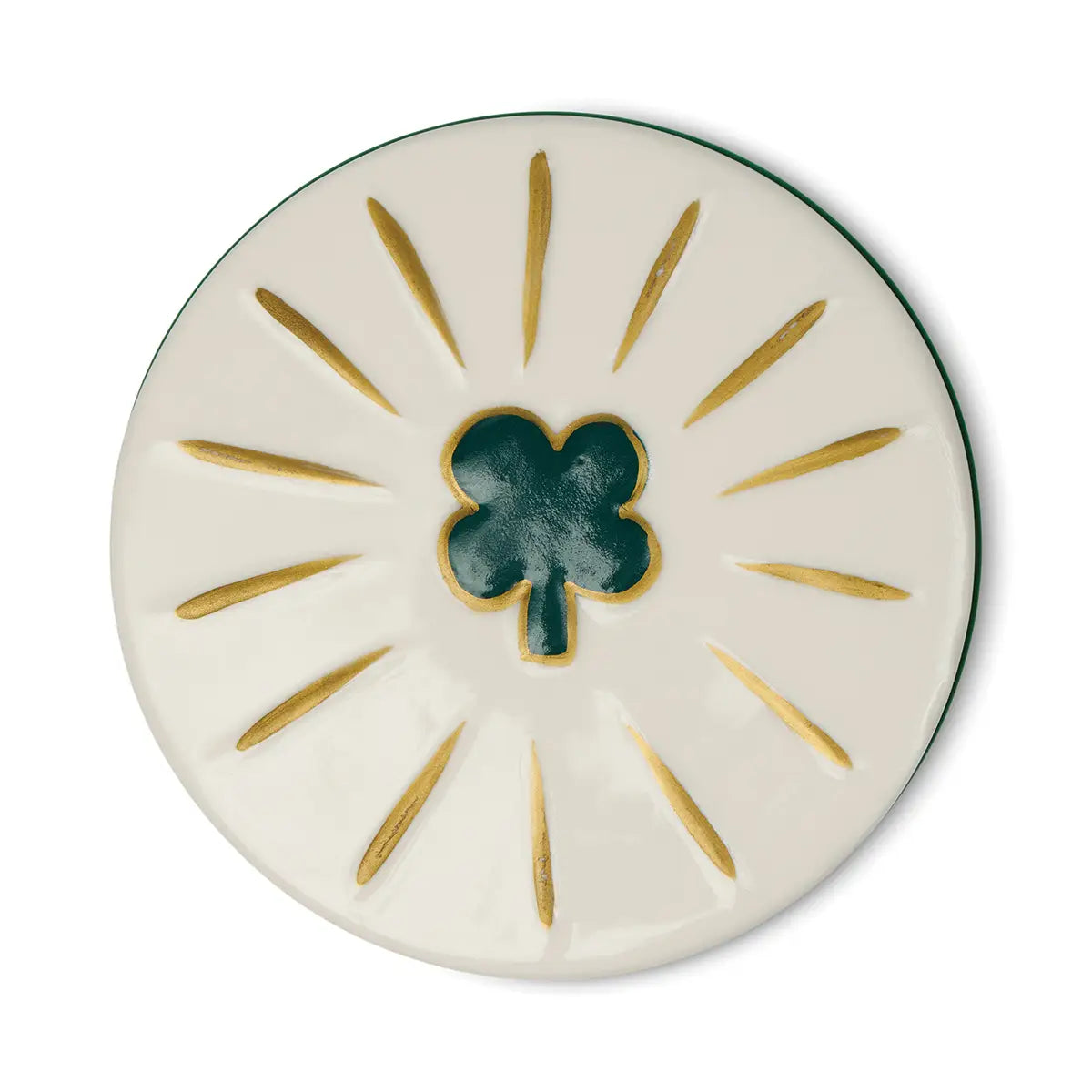 Bougie CHARMED - verre vert / TREFLE